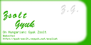 zsolt gyuk business card